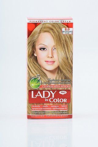 Lady in color фарба для волосся №8.0 Натурально русый (3800023405373) 02527 фото