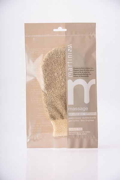 Мочалка-рукавичка подвійної дії MARTINI SPA Soft&Peeling Dual Action Glove 4303MMM фото