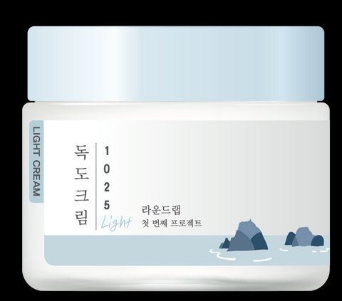 Легкий зволожувальний крем з морською водою ROUND LAB 1025 Dokdo Light Cream 03378 фото