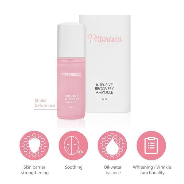 Відновлювальна ампула для обличчя PITTORESCO Intensive Recovery Ampoule 08654 фото