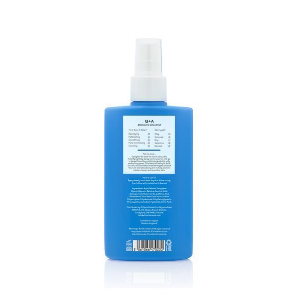 Спрей для тіла з саліциловою кислотою Q+A Salicylic Acid Body Mist 14698 фото