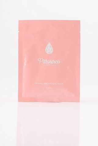 Зволожуюча маска для обличчя з ефектом освітлення шкіри Pittoresco Optimal Brightening Mask 08653 фото