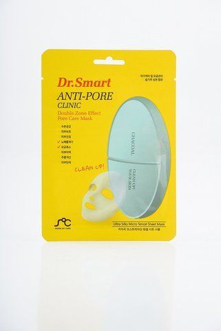SOC Dr.Smart Anti-Pore Clic Double Zone Effect Pore Care Mask Tканєва маска для догляду за порами шкіри особи з 07337 фото