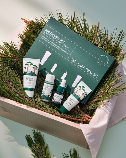 Набор миниверсий средств с экстрактом игл сосны ROUND LAB Pine Calming Cica Trial Kit 3499 фото