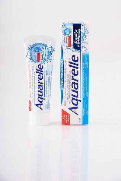 Зубна паста Aquarelle Sensitive+Whitening догляд за чутливими зубами та запаленими яснами 03286 фото