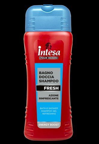 Шампунь-гель для душа мужской INTESA POUR HOMME BATH&SHOWER FRESH 172011/173161 фото