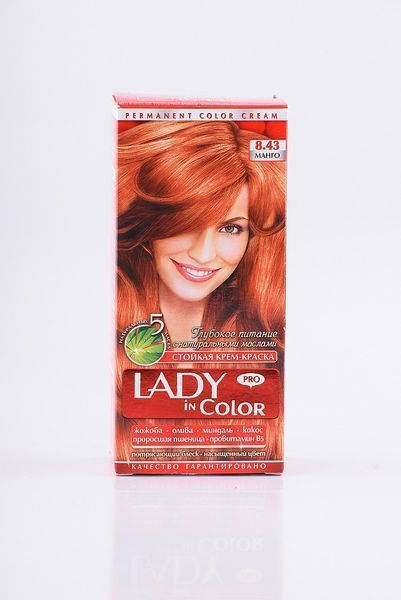 Lady in color фарба для волосся №8.43 Манго (3800023405465) 02541 фото