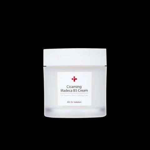 Заспокійливий крем з центеллою і пантенолом CU Skin Dr.Solution Cicaming B5 Madeca Cream 300235 фото