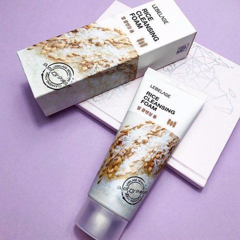 Пінка для вмивання з екстрактом рису для видалення макіяжу LEBELAGE CLEANSING FOAM RICE 11182 фото