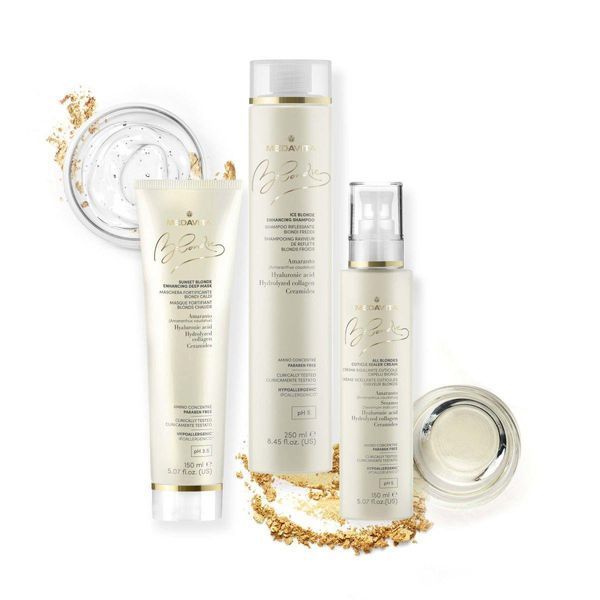 Живильна маска для холодних відтінків блонду Medavita Blonde Enhancing Deep Mask 02385 фото