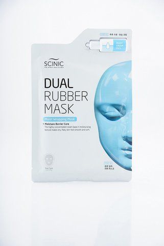 SCINIC Dual Rubbber Mask Moist Wrapping Mask Двопосередня зволожувальна маска для обличчя 07436 фото