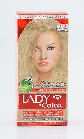 Lady in color фарба для волосся №9.13 Жемчужный блондин (3&nbsp;800&nbsp;023&nbsp;405&nbsp;328) 02552 фото