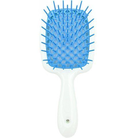 Гребінець для волосся білий з блакитним Janeke Superbrush SP226BIA TSE SP226BIA TSE фото