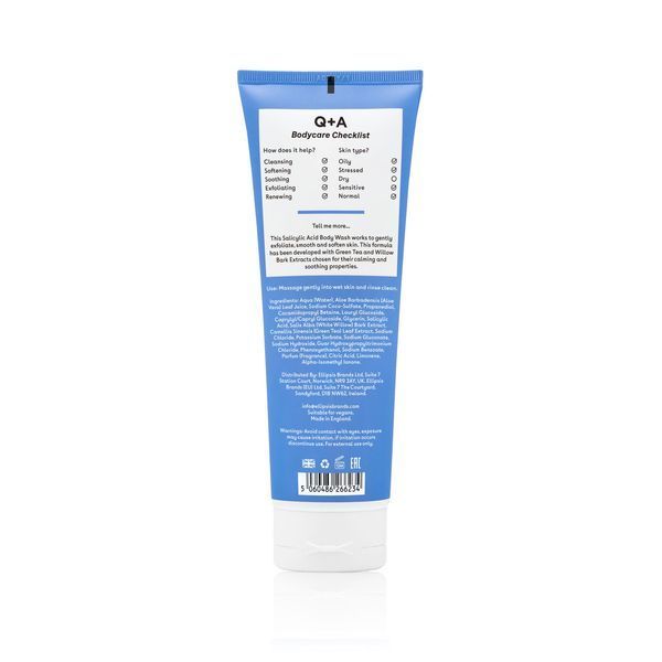 Очищаючий гель для тіла з саліциловою кислотою Q+A Salicylic Acid Body Wash 12579 фото