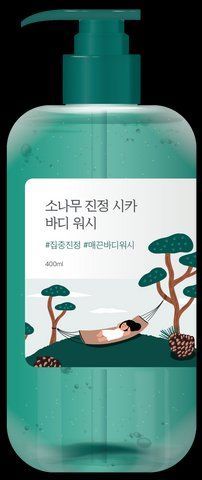 Успокаивающий гель для душа с экстрактом игл сосны ROUND LAB Pine Calming Cica Body Wash 3318 фото