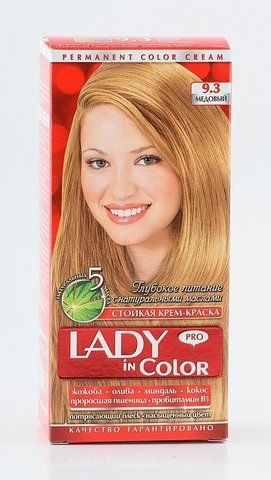 Lady in color фарба для волосся №9.3 Медовый (3&nbsp;800&nbsp;023&nbsp;405&nbsp;458) 02536 фото