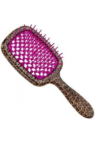 Расческа для волос леопардовая фуксия Janeke Superbrush SP230MAC FUX SP230MAC FUX фото