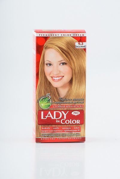 Lady in color фарба для волосся №9.3 Медовый (3&nbsp;800&nbsp;023&nbsp;405&nbsp;458) 02536 фото
