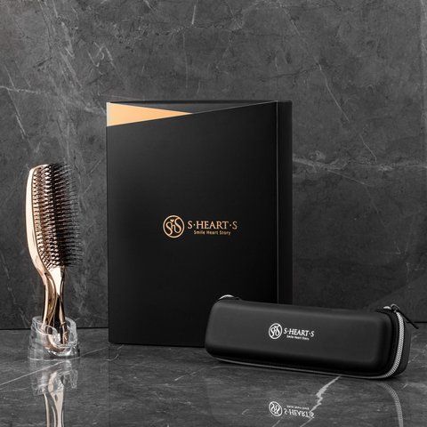 S-Heart-S Gift Set Scalp Brush World Premium Long Champagne Gold 4573113841151 фото