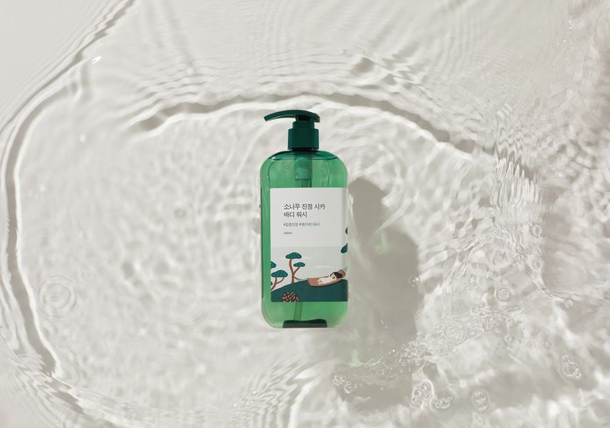 Заспокійливий гель для душу з екстрактом голок сосни ROUND LAB Pine Calming Cica Body Wash 3318 фото