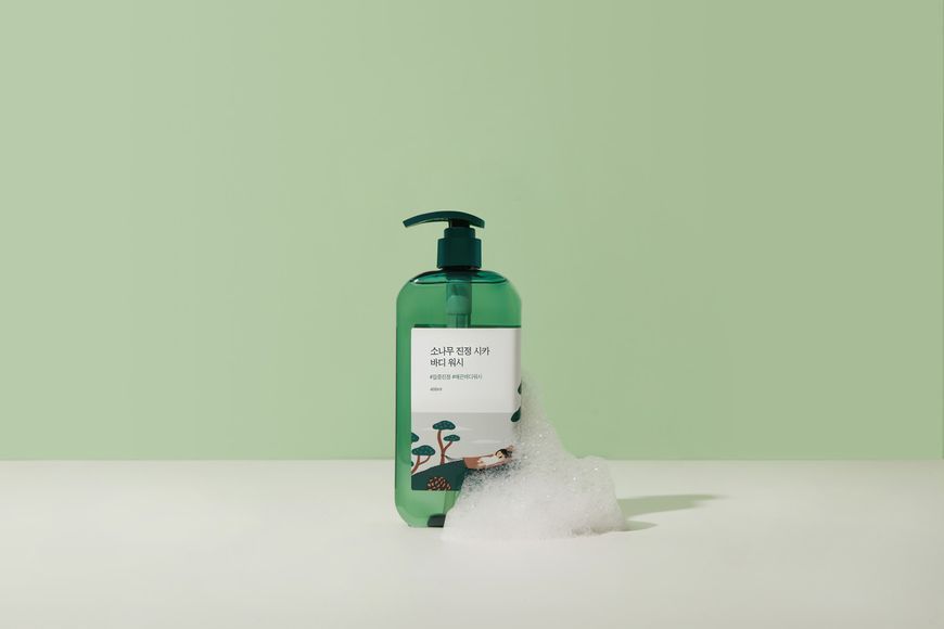 Заспокійливий гель для душу з екстрактом голок сосни ROUND LAB Pine Calming Cica Body Wash 3318 фото