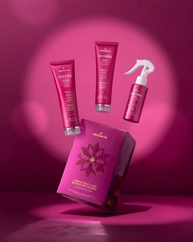 Святковий набір для захисту кольору фарбованого волосся Medavita LUXVIVA Color Care Edition 2025 301099 фото