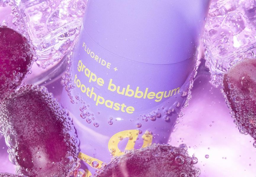 Зубна паста з ароматом виноградної жуйки HiSmile Grape Bubblegum Toothpaste 93571890 фото