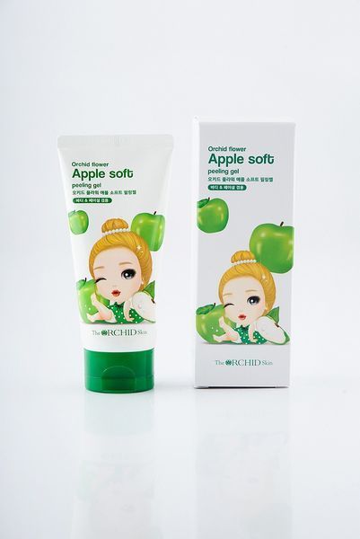 Гель-пілінг для обличчя з екстрактом яблука корейський The Orchid Skin Orchid Flower Apple Soft Peeling Gel 07400 фото