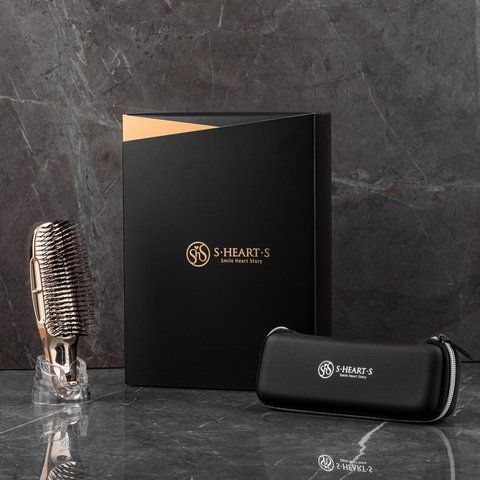 Набір розчіски для шкіри голови S-Heart-S Gift Set Scalp Brush World Premium Short Champagne Gold 4573113841700 фото