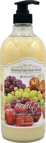 Гель для душу з фруктовим ароматом, 3W Clinic Relaxing Fruits Body Cleanser 08584 фото