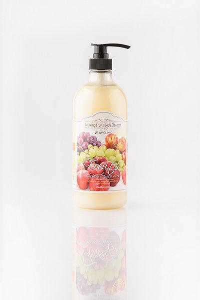 Гель для душу з фруктовим ароматом, 3W Clinic Relaxing Fruits Body Cleanser 08584 фото