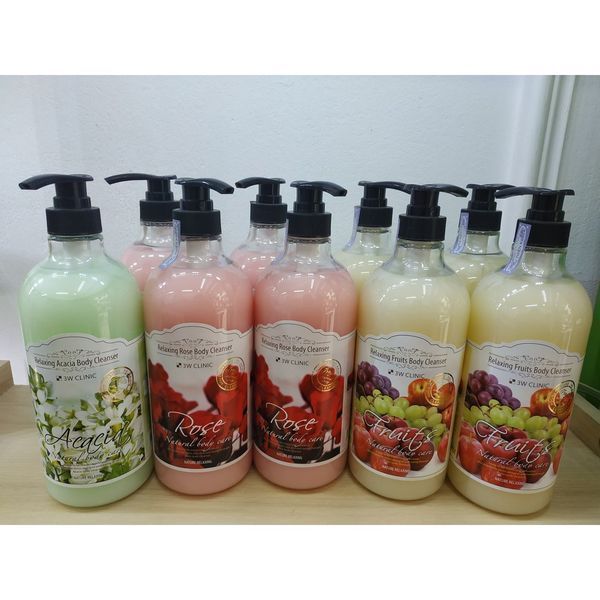 Гель для душу з фруктовим ароматом, 3W Clinic Relaxing Fruits Body Cleanser 08584 фото