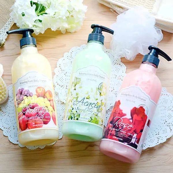 Гель для душу з фруктовим ароматом, 3W Clinic Relaxing Fruits Body Cleanser 08584 фото