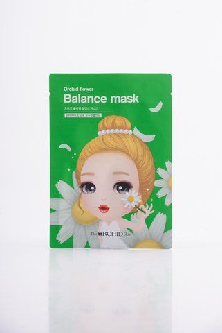 Тканинна маска зменшує запалення The Orchid Skin Orchid Flower Balance Mask 07427 фото