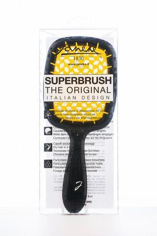 Расческа для волос черная с желтым Janeke Superbrush 71SP226 GIA 71SP226 GIA фото