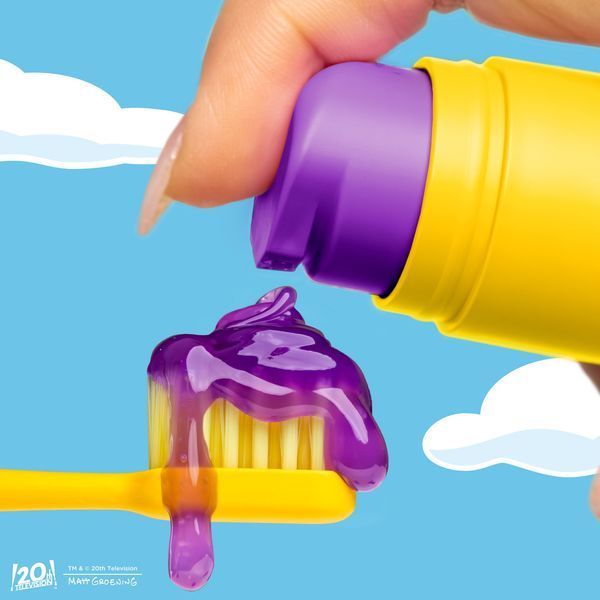 Зубна паста для м'якого відбілювання HiSmile The Simpsons Purple Squishee Toothpaste 93575485 фото
