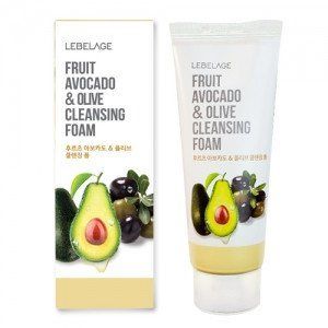 Пінка для вмивання з екстрактом авокадо та оливи LEBELAGE FRUIT AVOCADO&OLIVE CLEANSING FOAM 11179 фото