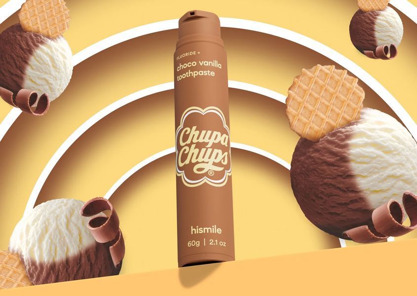 Зубна паста з шоколадно-ванільним смаком HiSmile Chupa Chups Choco Vanilla Toothpaste 93573061 фото