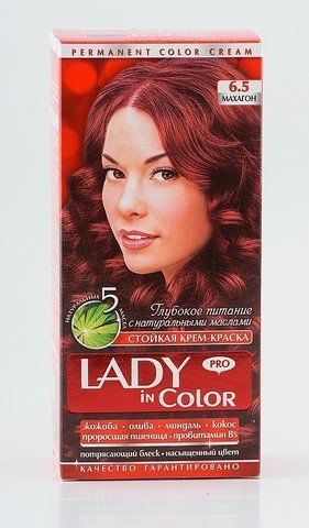 Lady in color фарба для волосся №6.5 Махагон (3800023405502) 02532 фото