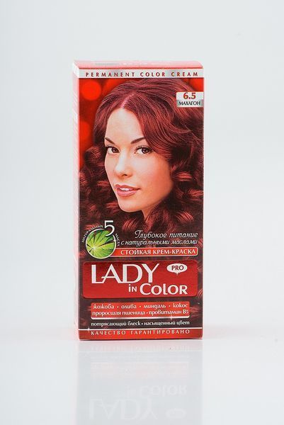 Lady in color фарба для волосся №6.5 Махагон (3800023405502) 02532 фото