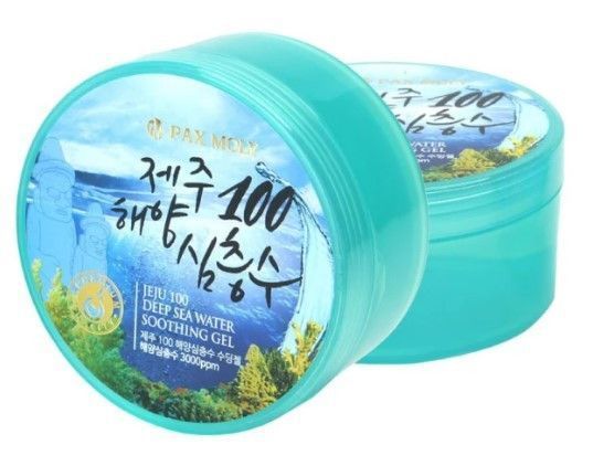 Гель універсальний зволожуючий на основі морської води Pax Moly Jeju 100 Deep Sea Water Soothing Gel 08491 фото