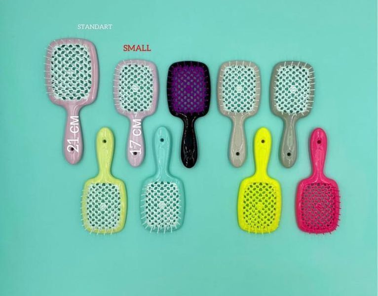 Гребінець для волосся бірюзовий з рожевим Janeke Superbrush 86SP226 TAR 86SP226 AR фото