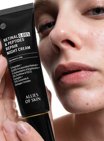 Крем нічний антивіковий з ретинолом 0.05 Allies of Skin Retinal & Peptides Repair Night Cream  PRRNC048EN02 фото