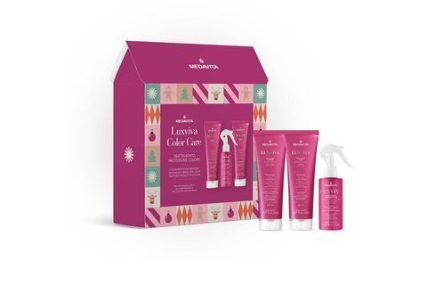 Набір різдвяний для захисту кольору фарбованого волосся Medavita LUXVIVA Christmas Кit 301082 фото