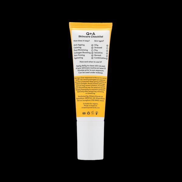 Антивіковий сонцезахисний крем для обличчя Q+A Peptide Anti-Ageing Daily Sunscreen 13196 фото