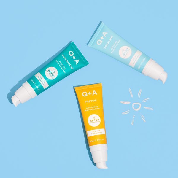 Антивіковий сонцезахисний крем для обличчя Q+A Peptide Anti-Ageing Daily Sunscreen 13196 фото