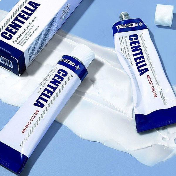 Заспокійливий крем із екстрактом центелли для чутливої шкіри MEDI-PEEL Centella Mezzo Cream 10000 фото