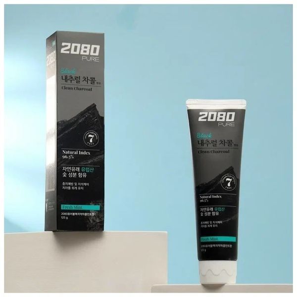 Відбілювальна зубна паста з вугіллям Dental clinic 2080 Pure Charcoal 11215 фото