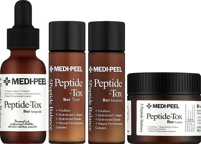Набір засобів проти зморшок з пептидами MEDI-PEEL Bor-Tox Multi Care Kit 10438 фото