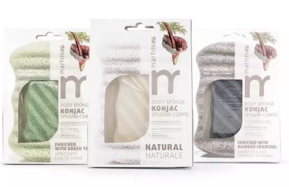 Спонж Конняку для тіла MARTINI SPA Konjac Body Sponge натуральна азіатська губка 4031B00 фото